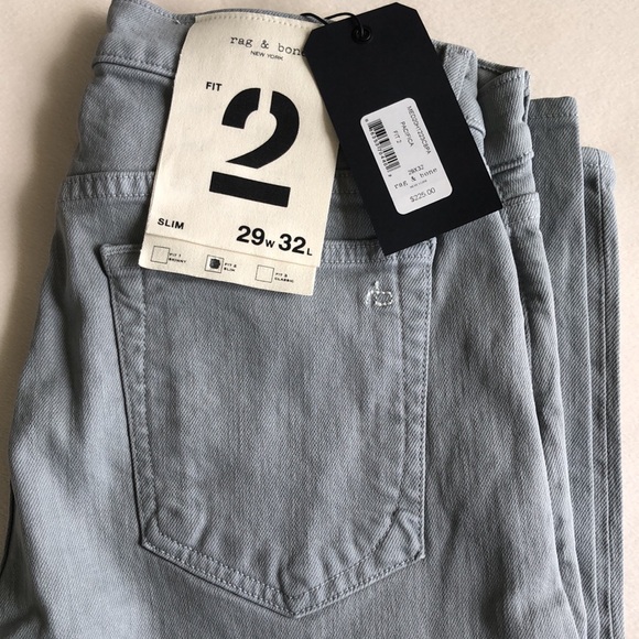 NWT Rag & Bone Fit 2 Authentic Stretch Jean - Picture 7 of 10